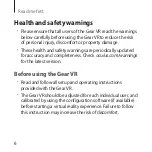 Preview for 6 page of Samsung Gear VR SM-R322 User Manual