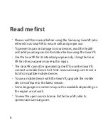 Предварительный просмотр 6 страницы Samsung Gear VR User Manual