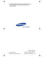 Предварительный просмотр 1 страницы Samsung GH68-05275A User Manual