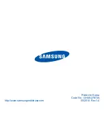 Preview for 1 page of Samsung GH68-27873A User Manual