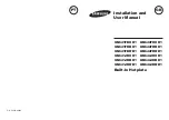 Samsung GN641FDXD1 Installation And User Manual preview