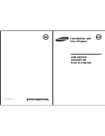 Preview for 1 page of Samsung GN642FFGD Installation And User Manual
