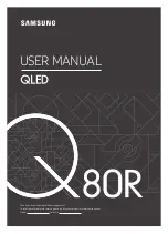 Preview for 1 page of Samsung GQ55Q80R User Manual