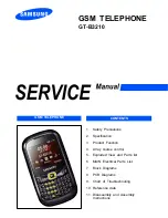 Samsung GT-B3210 Service Manual preview