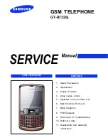 Samsung GT-B7320L Servise Manual preview