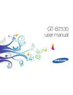 Samsung GT-B7330 User Manual preview