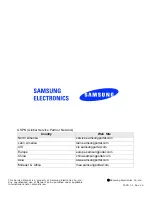 Предварительный просмотр 2 страницы Samsung GT-E1075L Service Manual