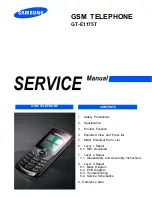 Samsung GT-E1175T Service Manual предпросмотр