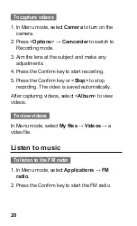 Preview for 20 page of Samsung GT-E2121B User Manual