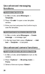 Предварительный просмотр 28 страницы Samsung GT-E2121B User Manual