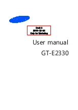 Samsung GT-E2330 User Manual preview