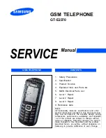 Samsung GT-E2370 Service Manual preview