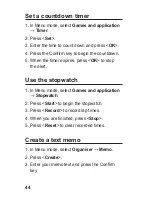 Preview for 44 page of Samsung GT-E2550 Monte Slider User Manual