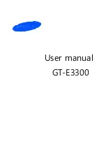 Samsung GT-E3300 User Manual preview