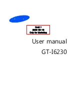 Preview for 1 page of Samsung GT-I6230 User Manual