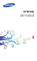 Предварительный просмотр 1 страницы Samsung GT-I8160L User Manual