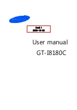 Предварительный просмотр 1 страницы Samsung GT-I8180C User Manual