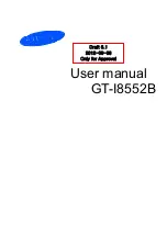 Preview for 1 page of Samsung GT-I8552B User Manual