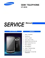 Предварительный просмотр 1 страницы Samsung GT-I8910 Service Manual