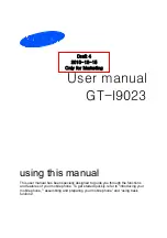 Предварительный просмотр 1 страницы Samsung GT-I9023 (Owner''''s Guide) User Manual