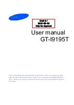 Preview for 1 page of Samsung GT-I9195T User Manual