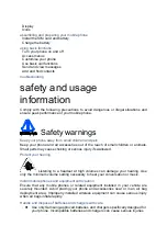 Preview for 3 page of Samsung GT-M8910U User Manual