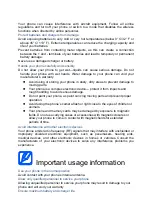 Preview for 5 page of Samsung GT-M8910U User Manual