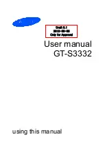 Preview for 1 page of Samsung GT-S3332 User Manual