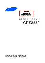 Samsung GT-S3332 User Manual предпросмотр