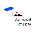 Samsung GT-S3770 User Manual preview