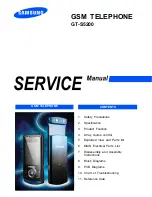 Preview for 1 page of Samsung GT-S5200 Service Manual