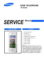 Предварительный просмотр 1 страницы Samsung GT-S5260 Service Manual