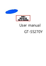 Preview for 1 page of Samsung GT-S5270Y User Manual