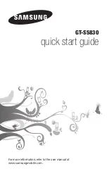 Preview for 2 page of Samsung GT-S5830 Quick Start Manual