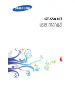 Предварительный просмотр 1 страницы Samsung GT-S5830T User Manual