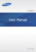 Samsung GT-S6310 User Manual preview