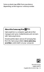 Samsung GT-S6810P Quick Start Manual preview