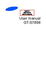 Preview for 1 page of Samsung GT-S7898 User Manual