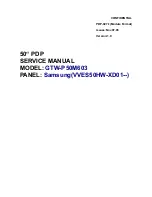 Samsung GTW-P50M603 Service Manual preview