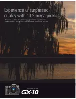 Предварительный просмотр 3 страницы Samsung GX10 - Digital Camera SLR Brochure & Specs