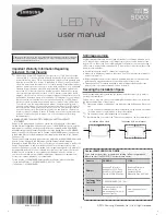 Samsung H5003 5-Series User Manual preview