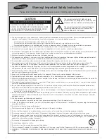 Preview for 2 page of Samsung H5003 5-Series User Manual