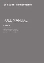 Предварительный просмотр 1 страницы Samsung Harman/Kardon HW-Q80R/ZA Full Manual