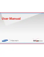 Samsung Haven User Manual preview