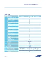 Preview for 10 page of Samsung HB890 Specifications