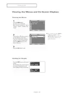 Preview for 20 page of Samsung HC-P4241W Owner'S Instructions Manual