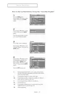 Preview for 57 page of Samsung HC-P4241W Owner'S Instructions Manual