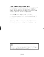 Preview for 4 page of Samsung HC-P5256W Owner'S Instructions Manual