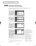 Preview for 65 page of Samsung HC-P5256W Owner'S Instructions Manual