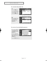 Preview for 75 page of Samsung HC-P5256W Owner'S Instructions Manual